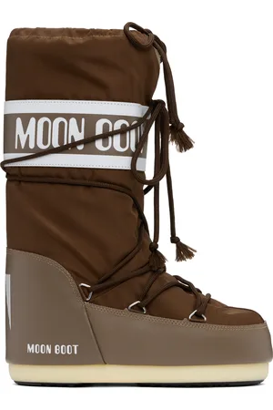 Moon Boot Bottes Icon brunes en nylon