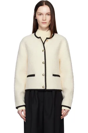 ANINE BING Blouson Logan blanc cassé
