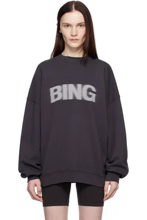 ANINE BING Pull molletonné Miles gris