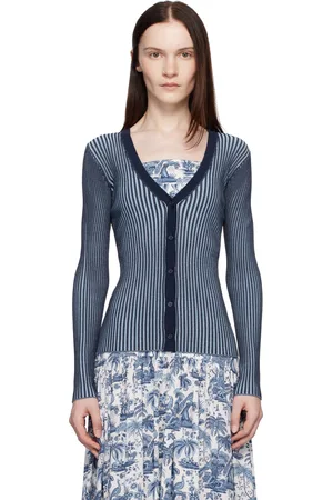 Staud Cardigan Cargo bleu marine