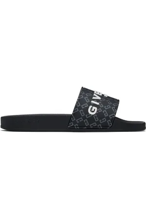 Givenchy Sandales à enfiler noires à monogrammes 72