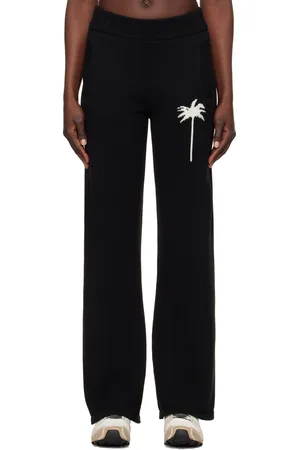 Palm Angels Pantalon de détente noir à logo de palmier