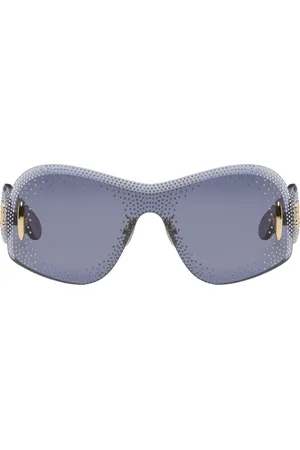 Loewe Lunettes de soleil de type visière Starry Night bleues