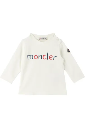 Moncler Bébé | T-shirt à manches longues blanc à logos