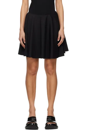 Givenchy Minijupe noire à motif à logos en tissu jacquard
