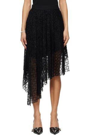 Givenchy Jupe midi noire en tulle