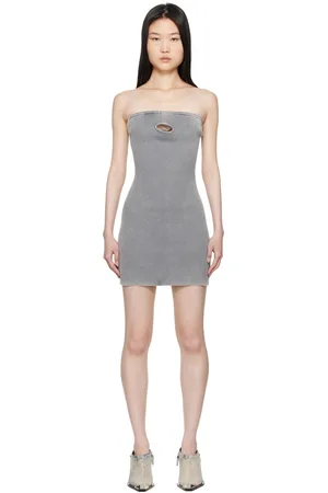 Diesel Robe courte Scolor grise