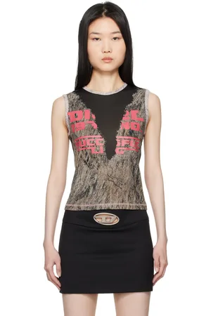Diesel Débardeur Melya gris et noir