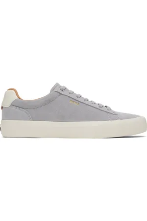HUGO BOSS Baskets grises en suède