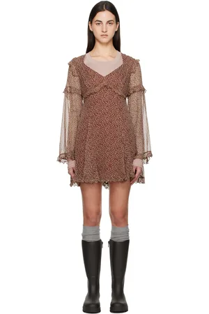 Max Mara Robe courte Cardato bourgogne