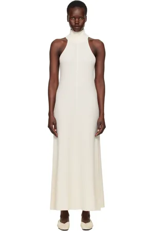 Lisa Yang Robe longue Amannda blanc cassé