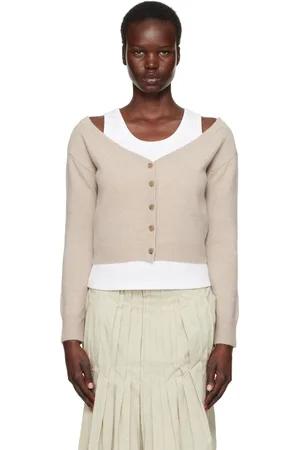 Lisa Yang Cardigan Beata taupe
