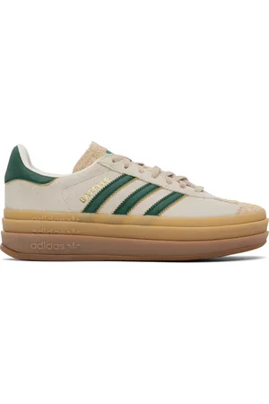 adidas Baskets Gazelle beiges à plateforme