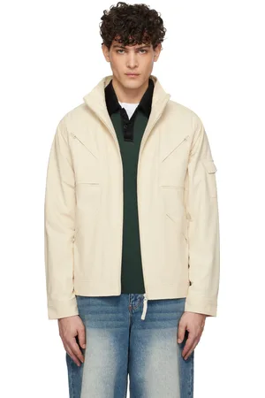DIME Blouson blanc cassé à glissières