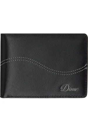 DIME Portefeuille à deux volets noir à logo
