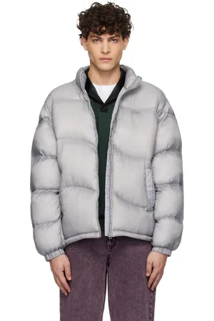 DIME Blouson matelassé gris en tissu antidéchirures