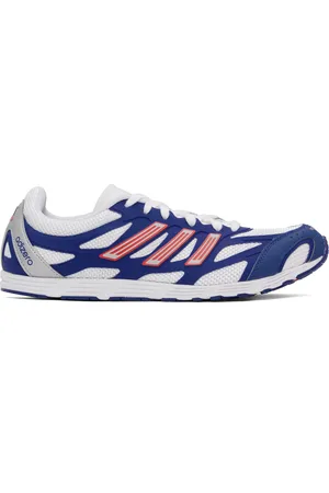 adidas Baskets Adizero PR blanc et bleu marine
