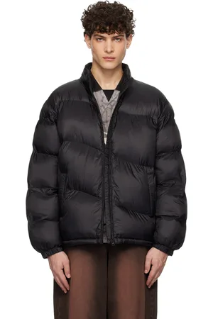 DIME Blouson matelassé noir en tissu antidéchirures