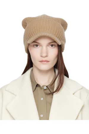 Max Mara Bonnet Pavidi brun clair