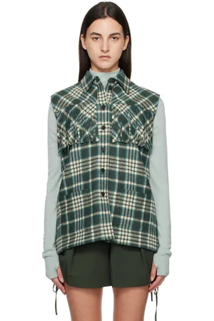 Max Mara Gilet Colle kaki
