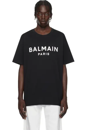 Balmain T-shirt noir à logo imprimé