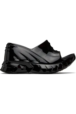 Givenchy Sandales à talon compensé Marshmallow noires