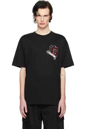 Givenchy T-shirt noir à logo de style collégial