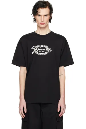 Givenchy T-shirt noir à logo de médaillon