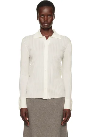 Lisa Yang Cardigan Aria blanc cassé