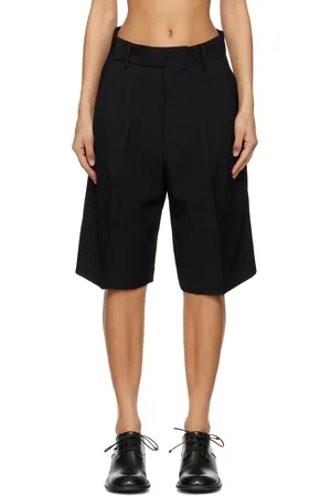 YOHJI YAMAMOTO Short noir à plis