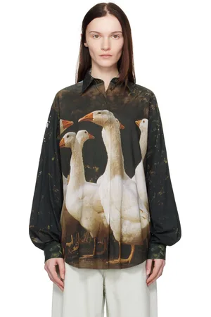 Moschino Chemise multicolore à image d