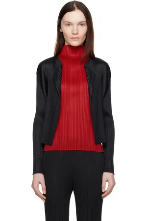 PLEATS PLEASE ISSEY MIYAKE Cardigan Monthly Colors November noir