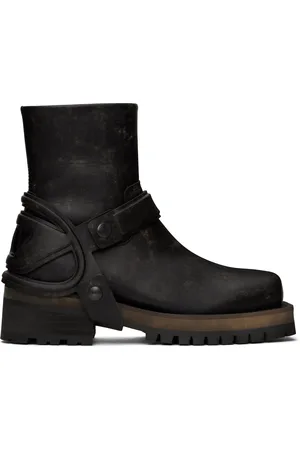 Diesel Bottes D-Texan brunes à bride de style harnais