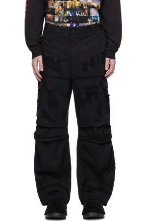 Diesel Pantalon cargo Oise noir en denim