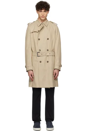 HUGO BOSS Trench beige à double boutonnage