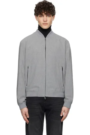 HUGO BOSS Blouson aviateur ajusté gris