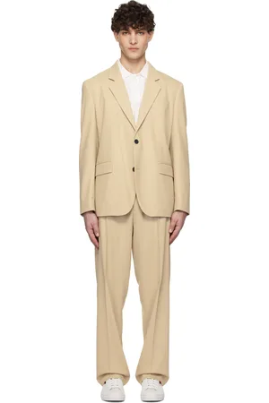 HUGO BOSS Complet beige à revers tailleur