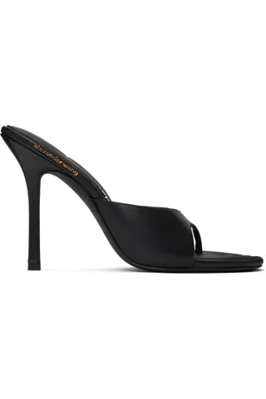 Alexander Wang Sandales à talon aiguille Lucienne 105 noires à bride de style tong