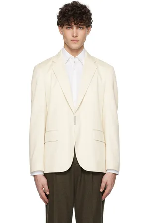 HUGO BOSS Veston ajusté blanc cassé