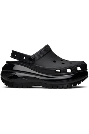 Crocs Sabots noirs à semelle Mega Crush