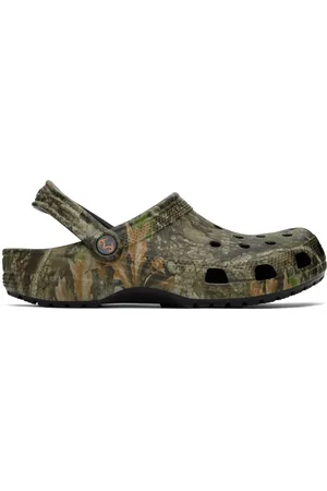 Crocs Sabots kaki à motif camouflage APX par Realtree®
