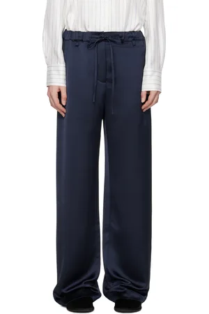 Proenza Schouler Pantalon Magnus bleu marine - White Label
