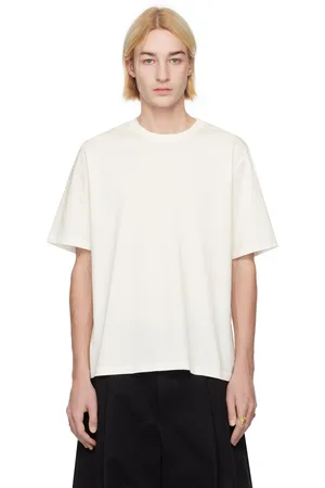 STUDIO NICHOLSON T-shirt Bric blanc cassé