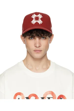 AMIRI Casquette rouge en canevas à quadrigramme