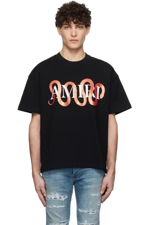 AMIRI T-shirt noir à image de serpent à logo