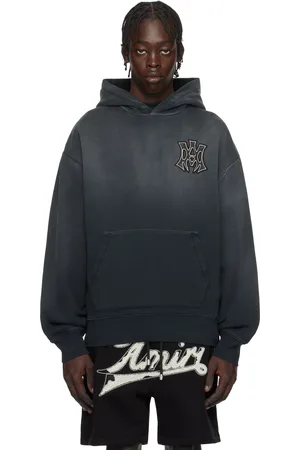 AMIRI Pull à capuche surdimensionné Hollywood noir à monogrammes