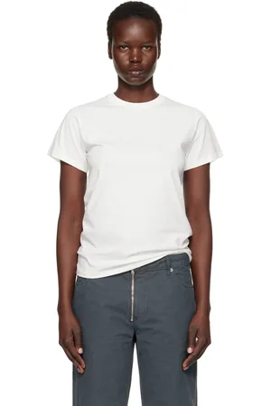 Baserange T-shirt blanc en coton issu de l