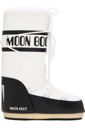 Moon Boot Bottes Icon noir et blanc en nylon