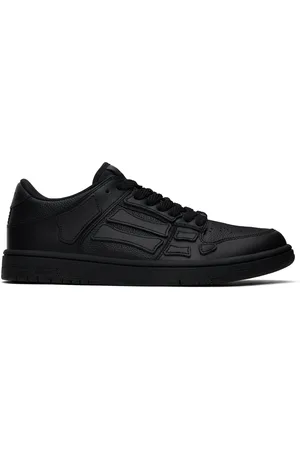 AMIRI Baskets basses noires à appliqués Skel Top