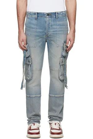 AMIRI Pantalon cargo utilitaire bleu en denim - Core